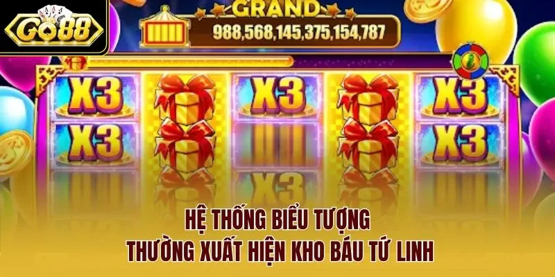 Hệ thống biểu tượng thường xuất hiện Kho báu tứ linh